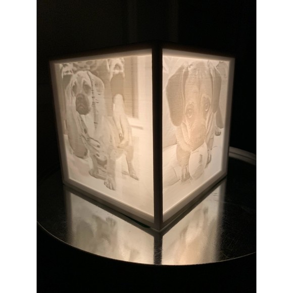 Custom Lithophane Light Box | Personalized Gifts | Keepsakes - Picture 4 of 8